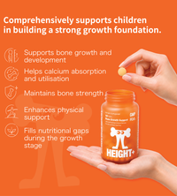 BOOSTER+ HEIGHT+ Bone & Growth Nutrition Formula | 60 Tablets
