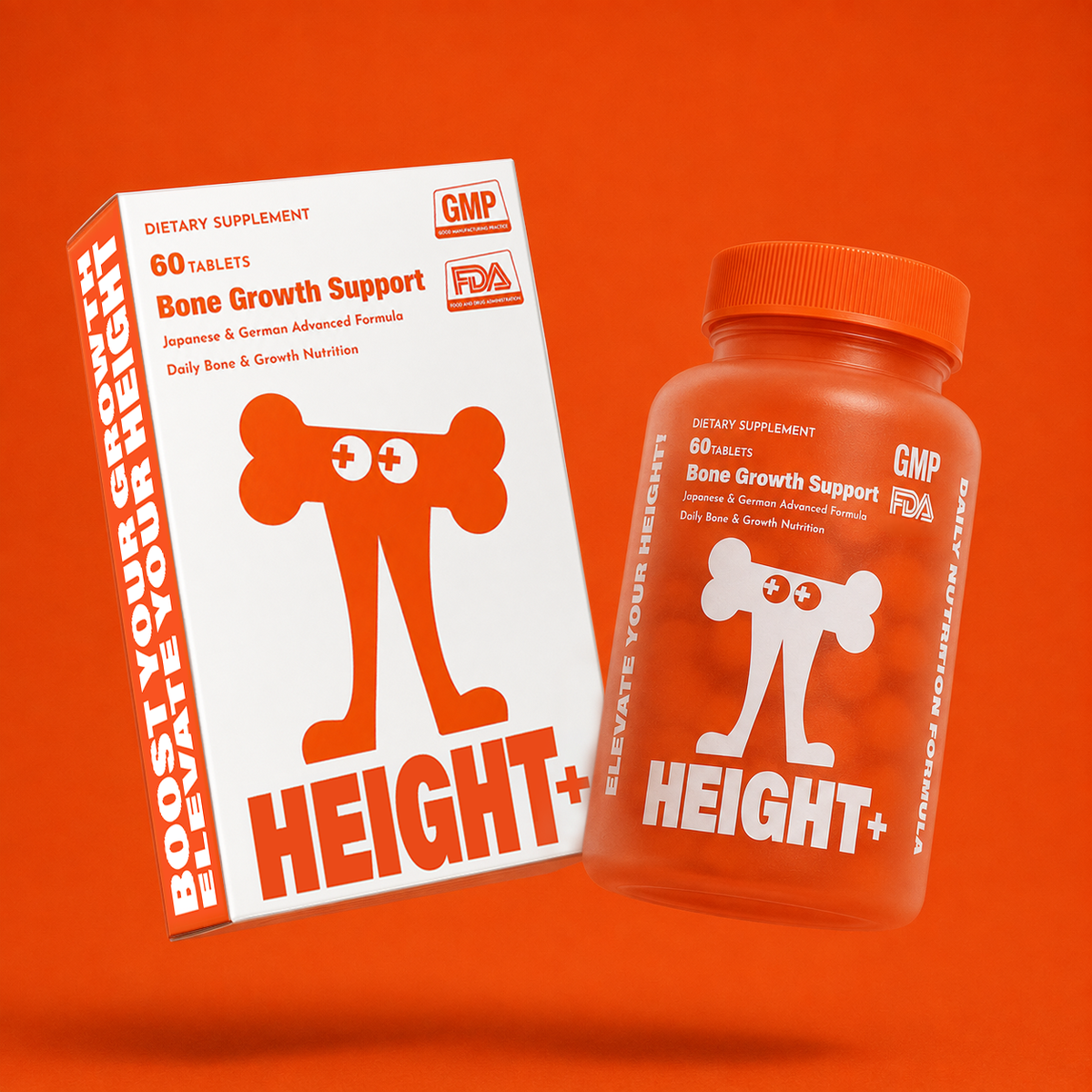 BOOSTER+ HEIGHT+ Bone & Growth Nutrition Formula | 60 Tablets